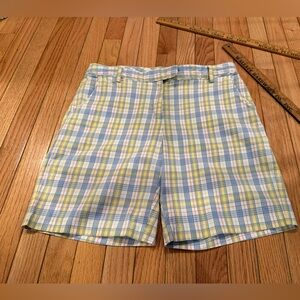 Lady Hagen Plaid Women’s  Shorts Blue, Yellow White golf easter country club